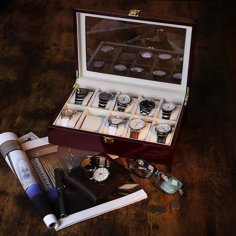 INTERSTELLAR Mahogany & Ivory Watch Box